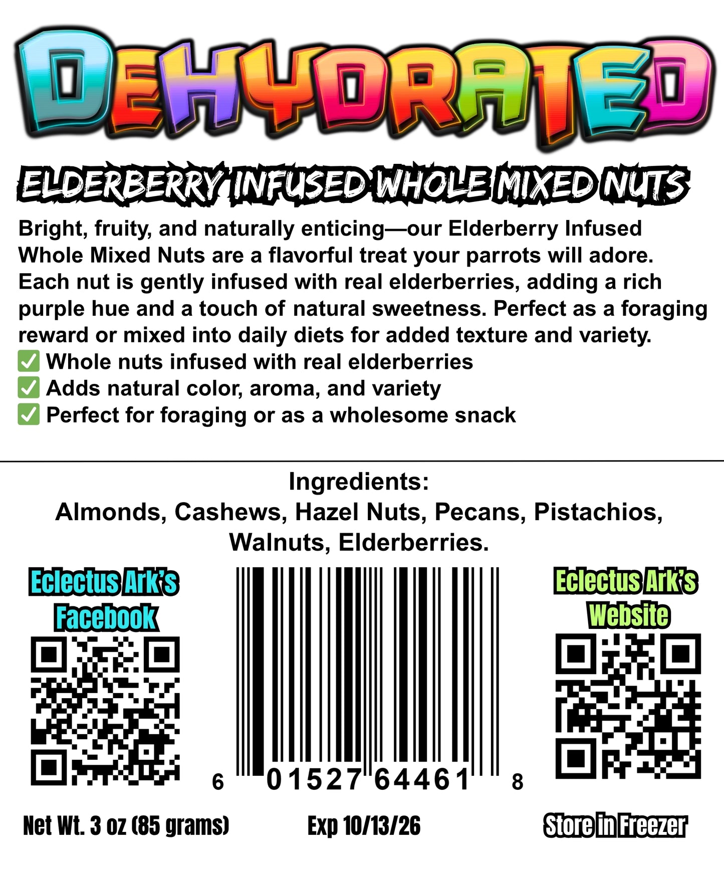 Elderberry Infused Whole Mixed Nuts