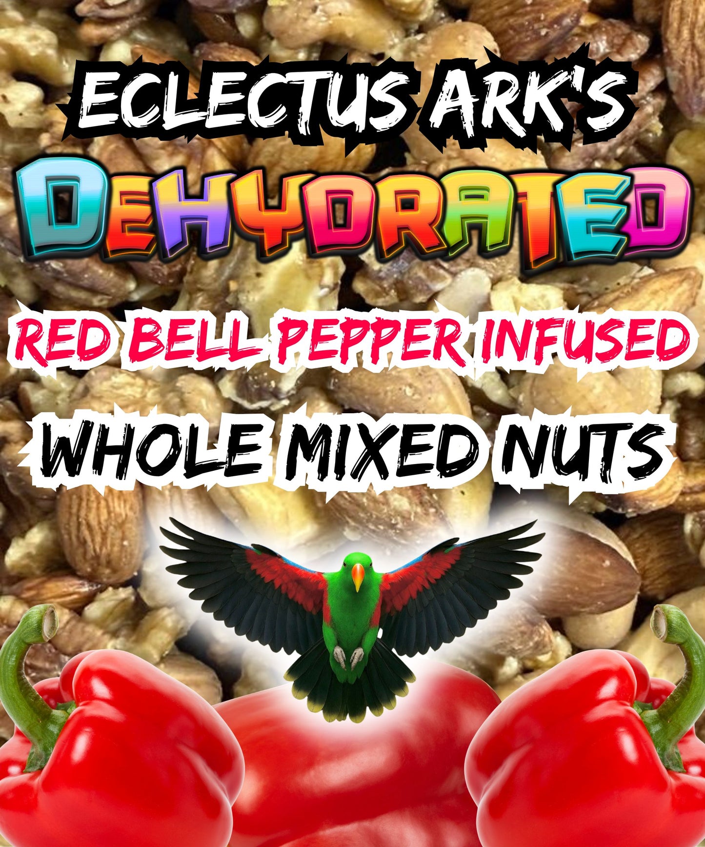 Red Bell Pepper Infused Whole Mixed Nuts