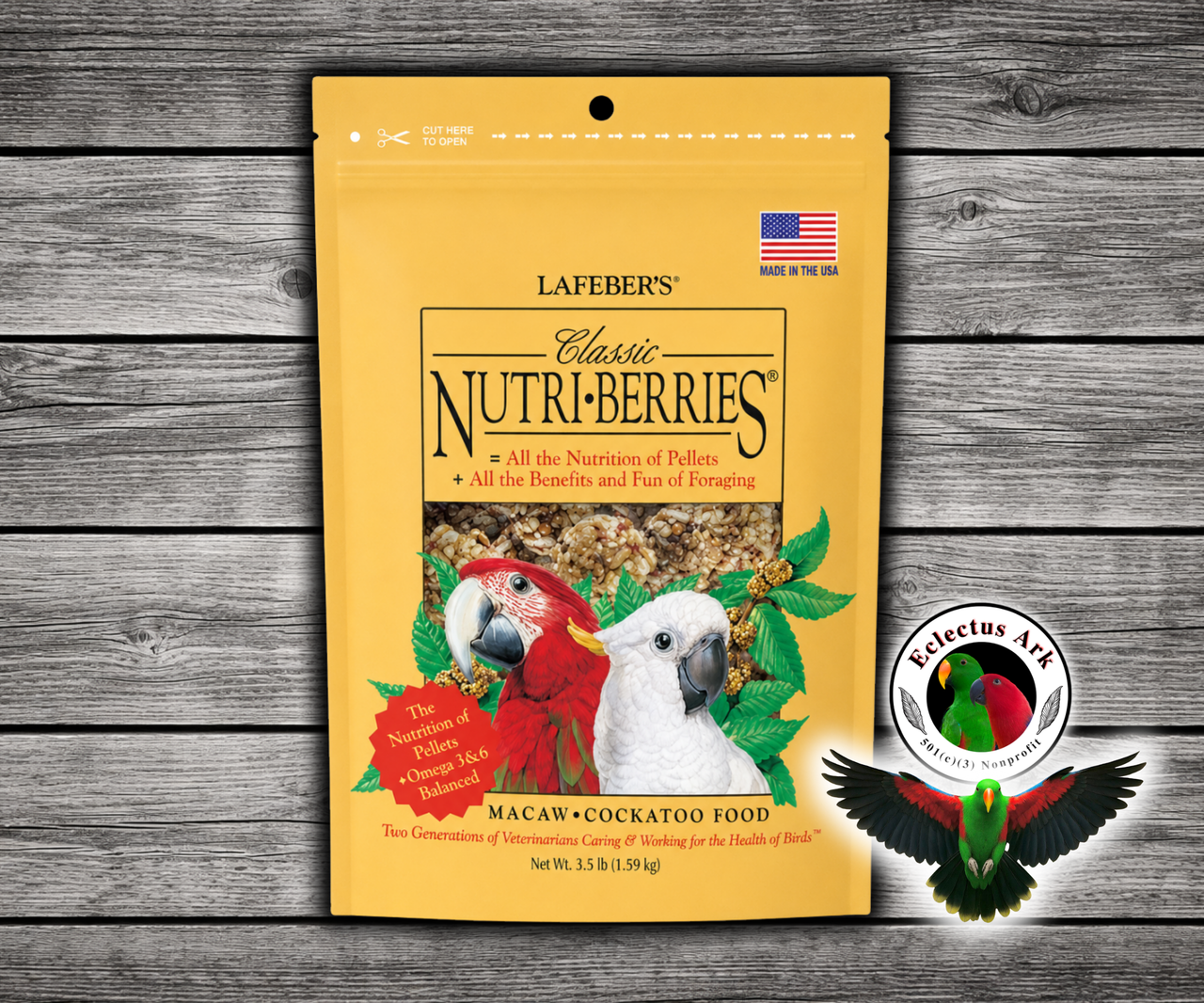 Lafeber Nutri-Berries Macaw/Cockatoo Food