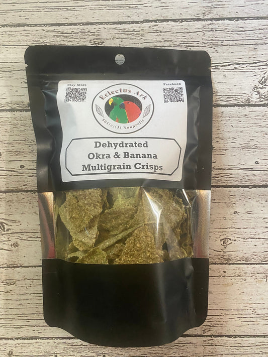 Dehydrated Okra & Banana Multigrain Crisps 3.5 oz