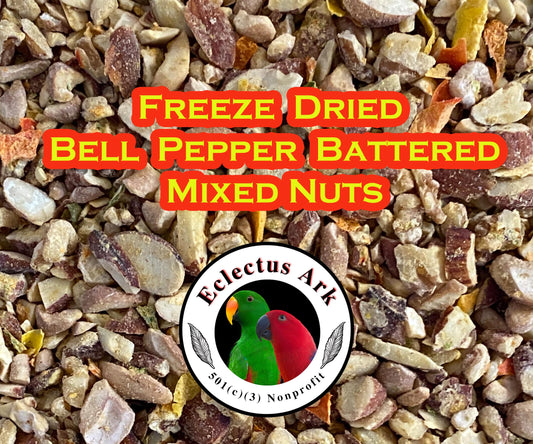 Freeze Dried Bell Pepper Battered Chopped Mixed Nuts 5 oz