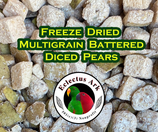 Freeze Dried Multigrain Battered Diced Anjou Pears 2 oz