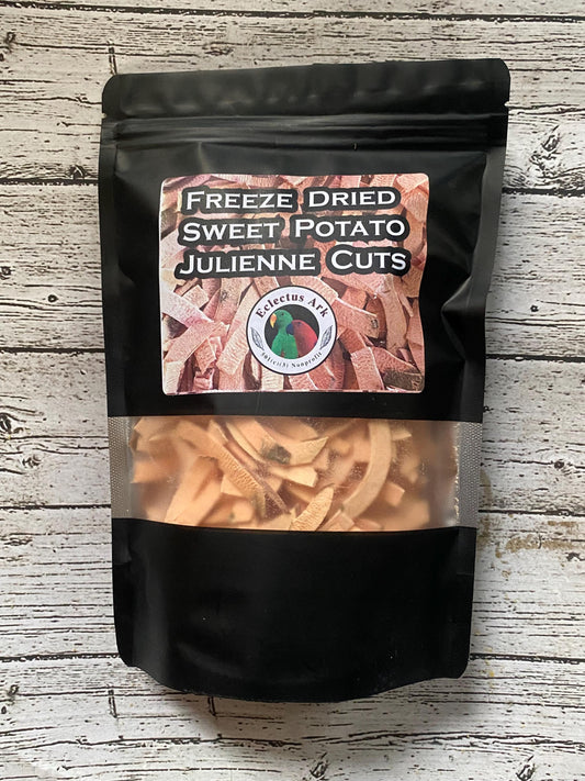 Freeze Dried Beet Infused Sweet Potatoes Julienne Cuts