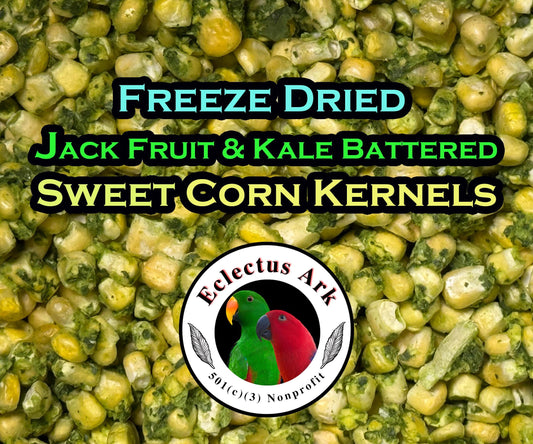 Freeze Dried Jack Fruit & Kale Battered Sweet Corn