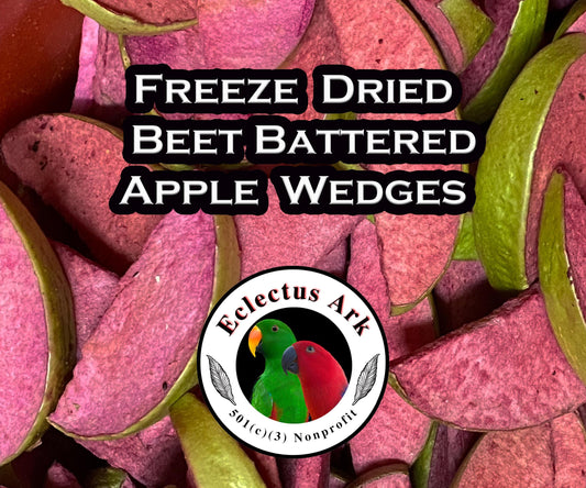Freeze Dried Beet Battered Apple Wedges 2 oz