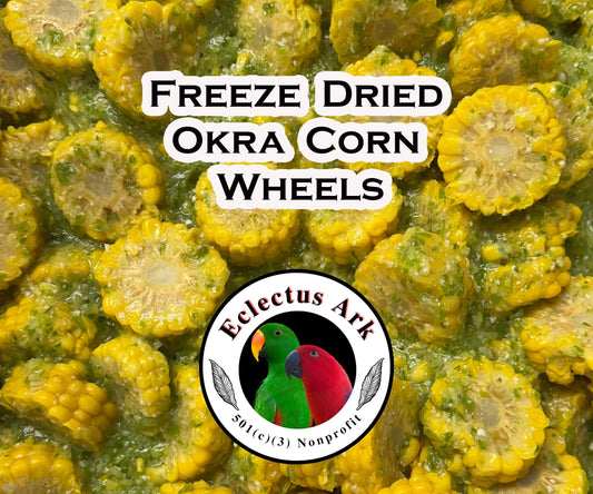 Freeze Dried Okra Corn Wheels