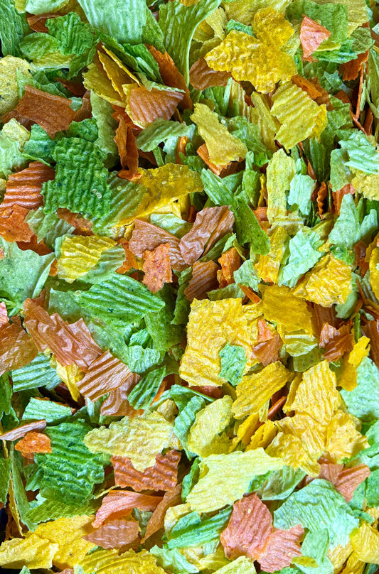 Dehydrated Rainbow Rice Crispers - Peppers Peppers Peppers